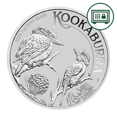 A picture of a Pièce d’argent de 1 oz, Australie – Kookaburra (2023) - Stockage sécurisé